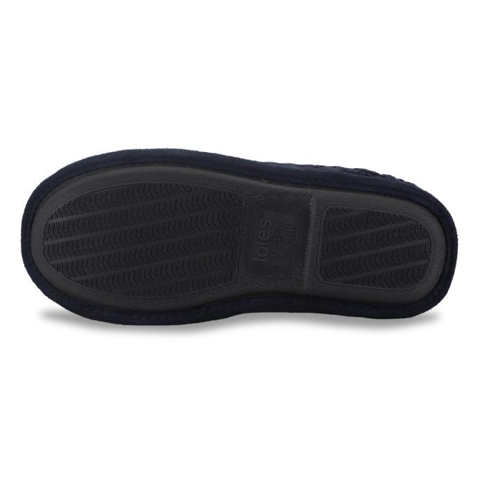 totes toasties® Mens Knitted Mule Slippers Navy Extra Image 6